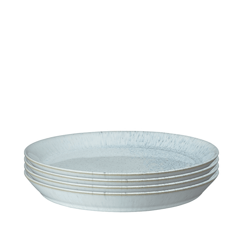 Kiln Blue Set of 4 Medium Plates, D21.5cm