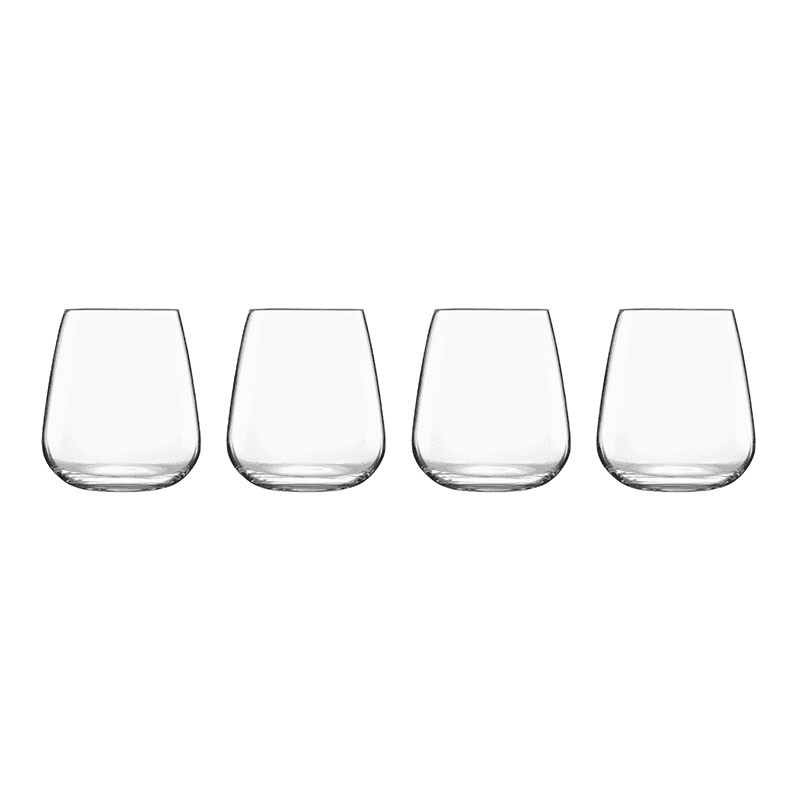 Talismano Set of 4 Double Old Fashioned Glasses, 450ml, Clear