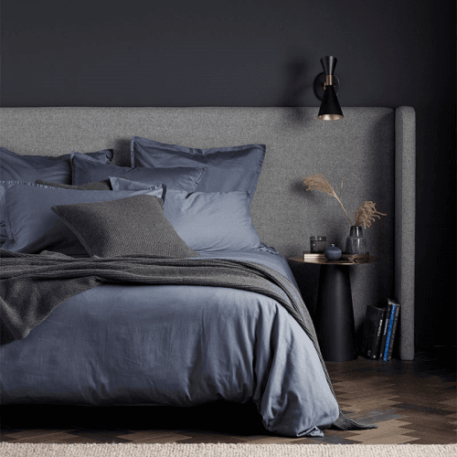 Image showing the Super Soft Cotton Duvet Cover, Super King, French Blue product.