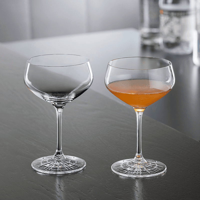 Perfect Serve Set of 4 Champagne Coupes, 235ml, Clear