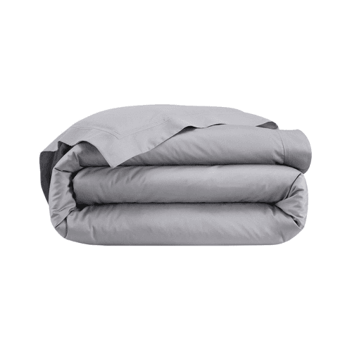Image showing the Triomphe - 300 Thread Count Cotton Sateen King duvet cover, 240 x 220cm, Platine product.