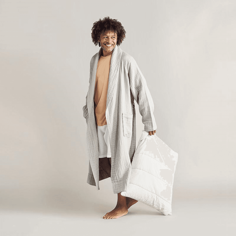 The Dream Cotton Robe, Extra Extra Large, Clay