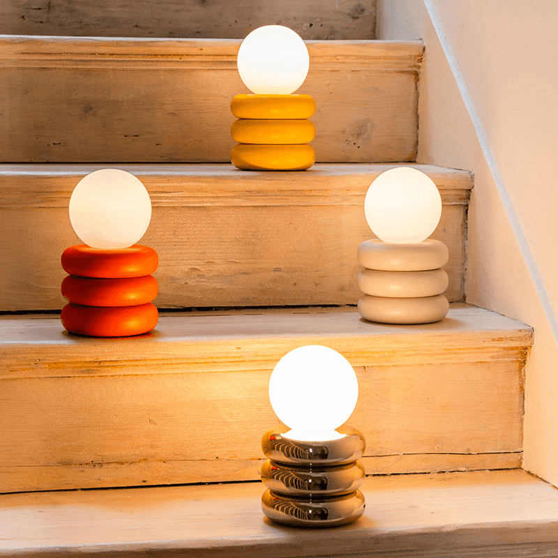 Tube Cordless Table Lamp, H20cm, Sand