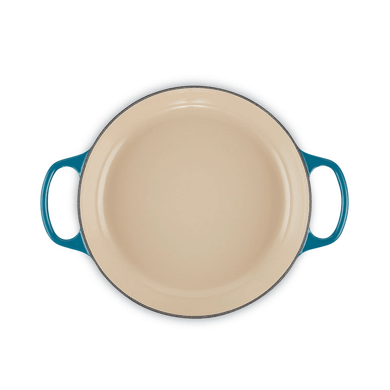 Signature cast iron Shallow casserole, 26cm/2.2L, Deep Teal