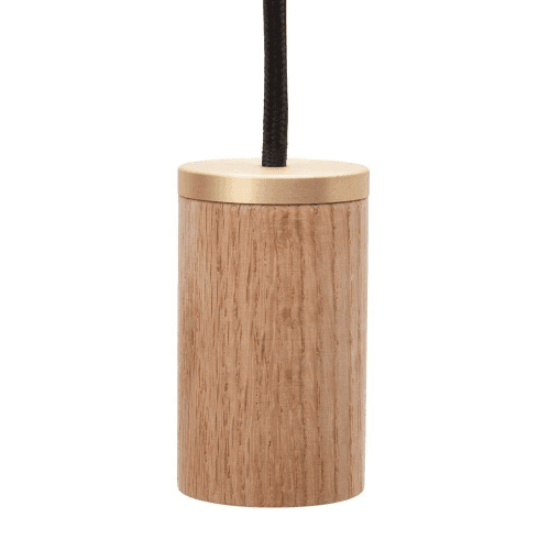 Image showing the Knuckle Pendant Single pendant, L300 x D5cm, Oak product.