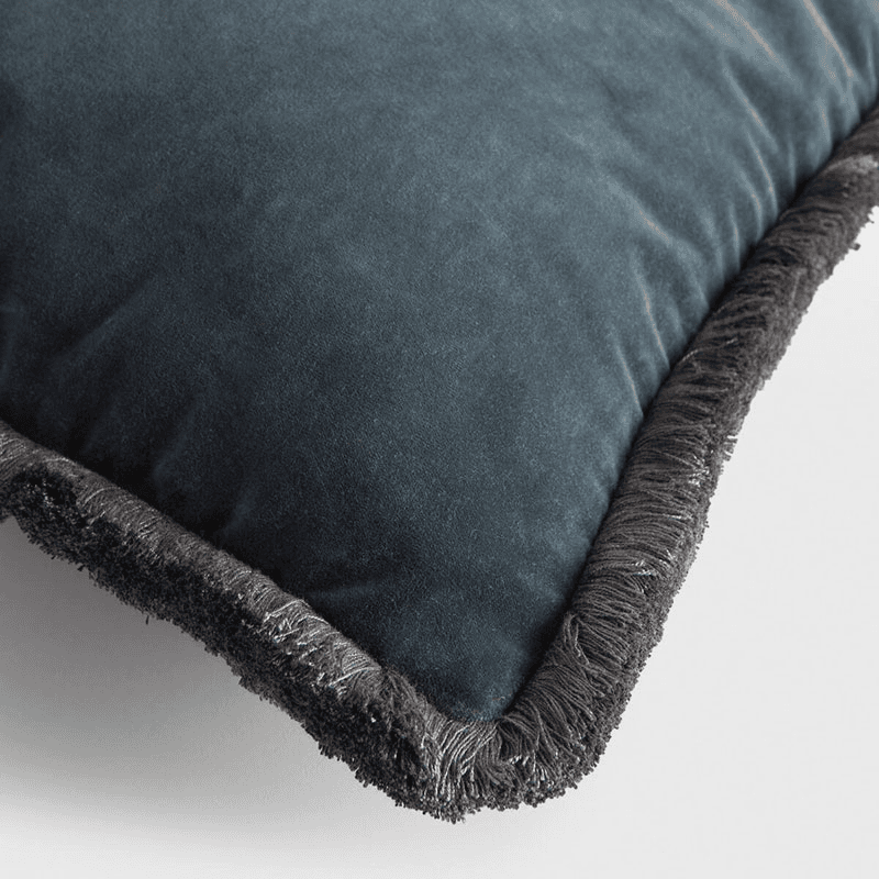 Margeaux Cushion, 35 x 60cm, Grey Blue