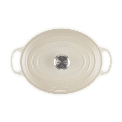 Image showing the Signature Cast Iron Oval Casserole, 29cm, Meringue product.