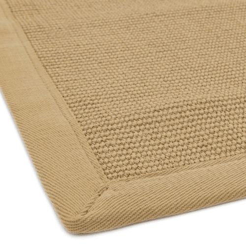 Image showing the Sisal linen border runner, 200 x 300cm, linen product.