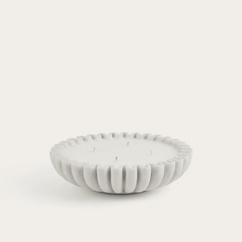 Malpas Candle, H6.5 x D6.5cm, White