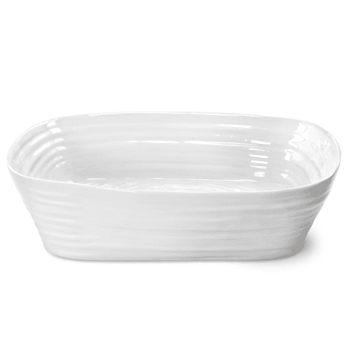 Image showing the Ceramics Rectangular roasting dish, 29.5 x 24cm, White product.