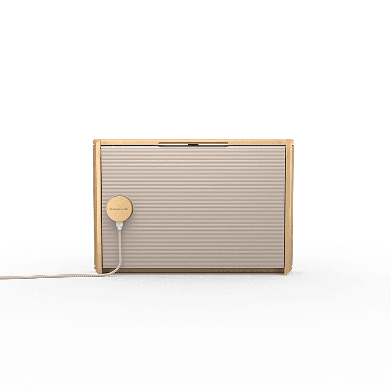Beosound Level Portable Speaker, Gold Tone & Light Oak