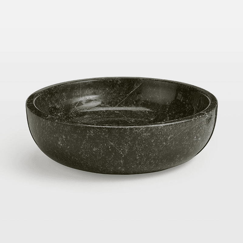 Mowbray Marble Serving Bowl, D25cm, Green