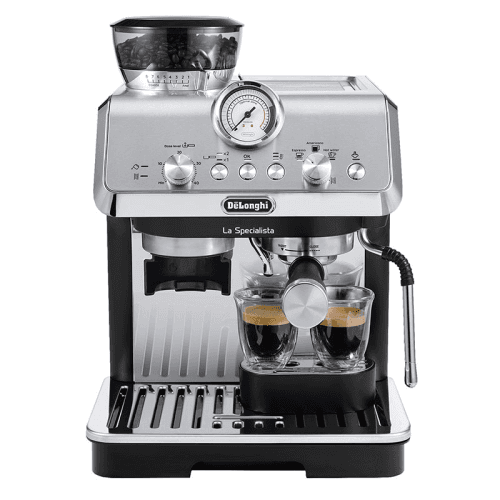 Image showing the Dedica Arte Manual Coffee Machine, Grey product.