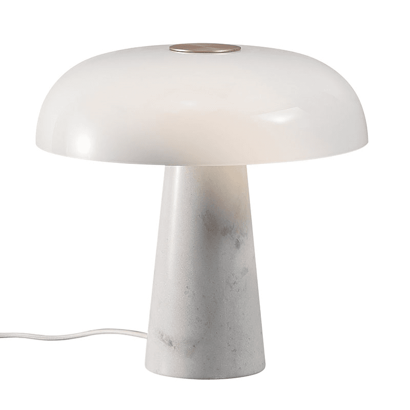 Glossy Table Lamp, H32cm, Opal white