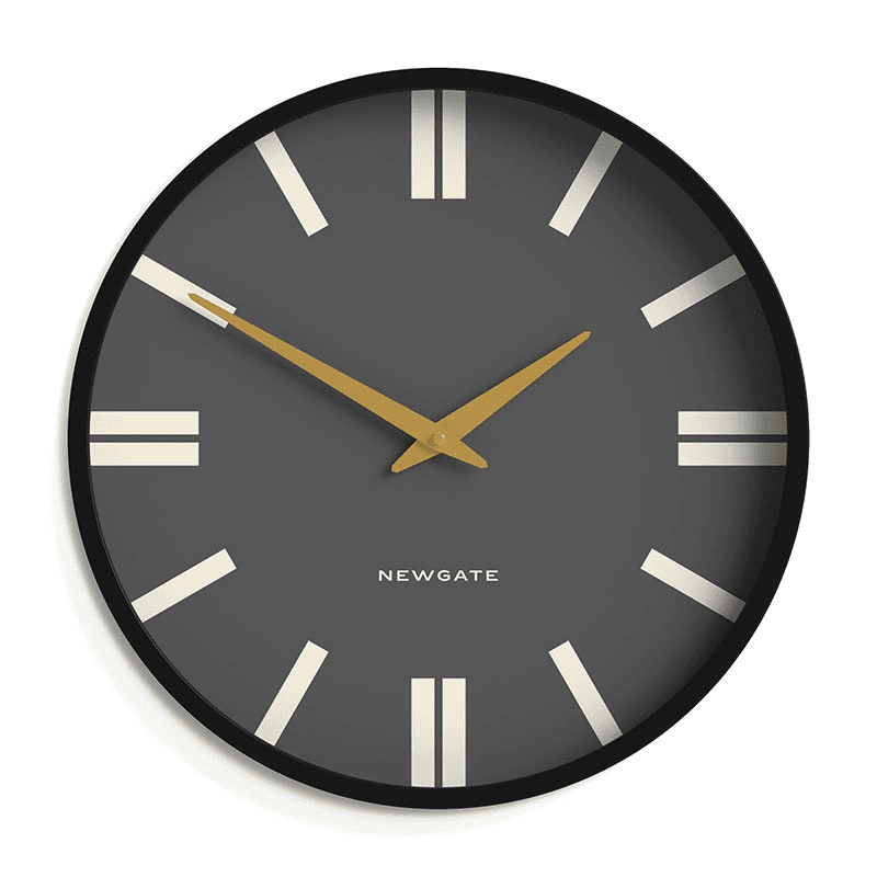 Plaza Wall Clock, D43cm, Black