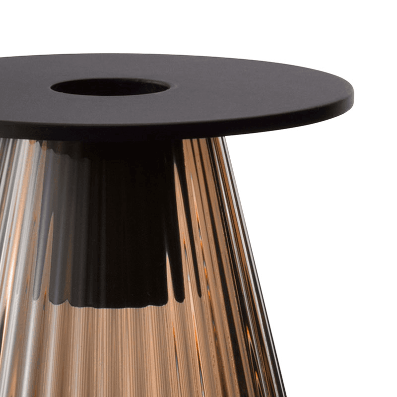 Beacon Candle Holder, H10cm, Jet Black