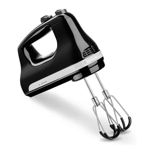Image showing the 6 Speed Hand Mixer Flex Edge, Onyx Black product.