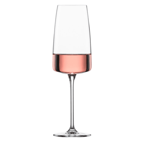 Image showing the Vivid Senses Set of 2 Crystal Champagne Glasses, 388ml, Clear product.