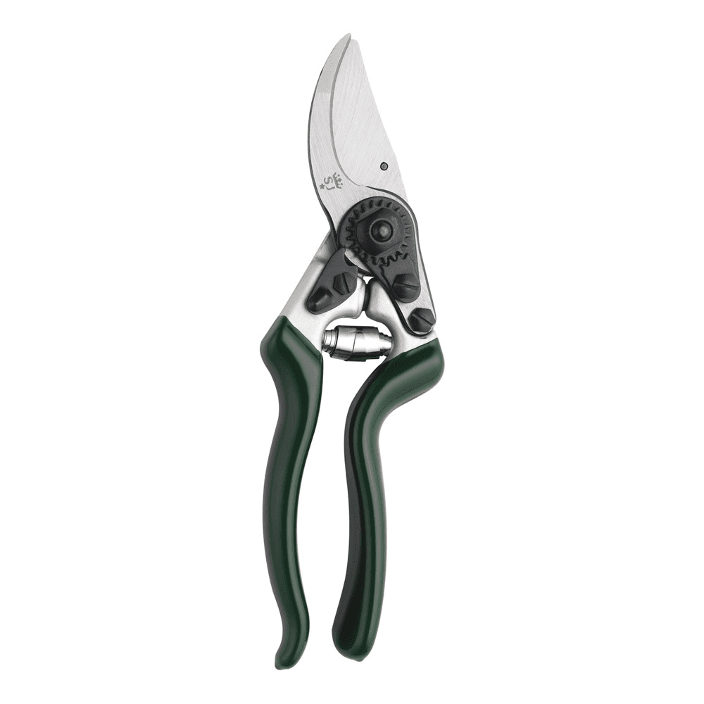 Heavy duty bypass secateurs, H21.5 x W6cm, Green/Silver