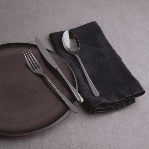 Image showing the Taste Taste 24 Piece Cutlery Set, Black product.