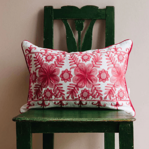 Image showing the Angelica Cushion, 35 x 50cm, Coral product.