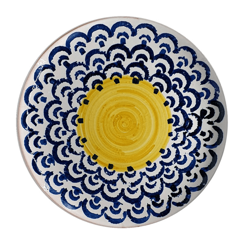 Sicily Plate, D28cm, Blue
