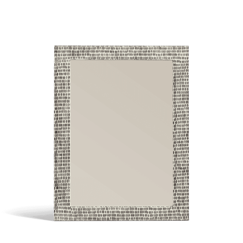 Estella Bone Mirror, H97cm, Ivory