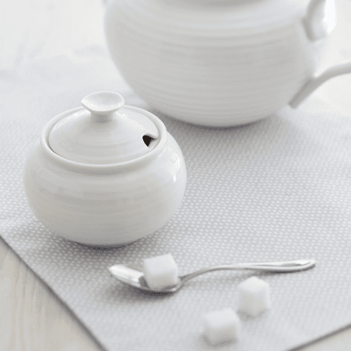 Image showing the Ceramics Covered sugar bowl, 31cl, White product.