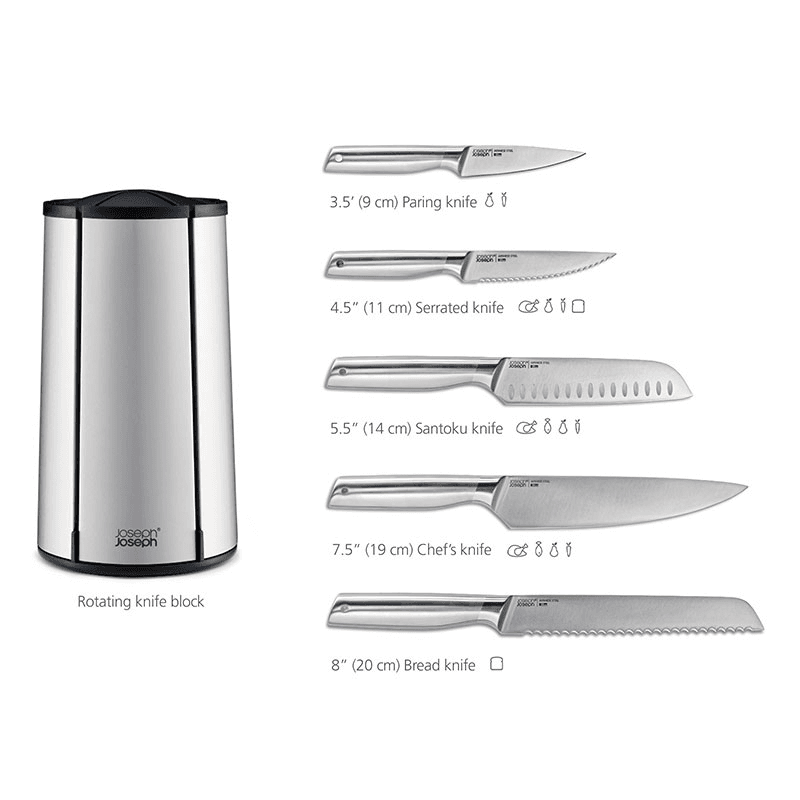 Elevate Steel Knives Carousel, Steel