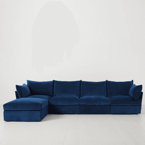 Image showing the Model 06 4 Seater Sofa With Chaise, Navy product.