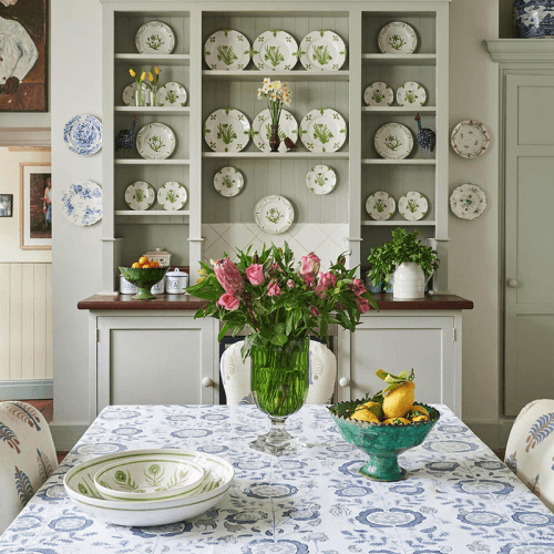 Image showing the Summer Flower Small Plate, Green product.