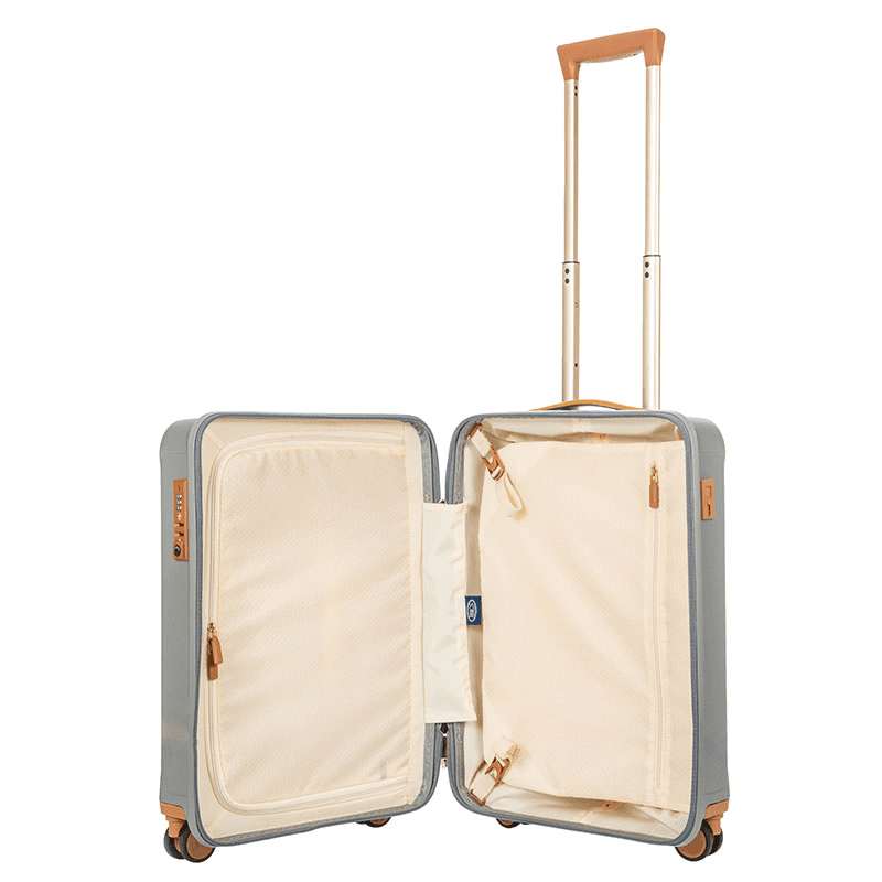 Capri Carry-on Suitcase, H55 x L38 x W23cm, Silver