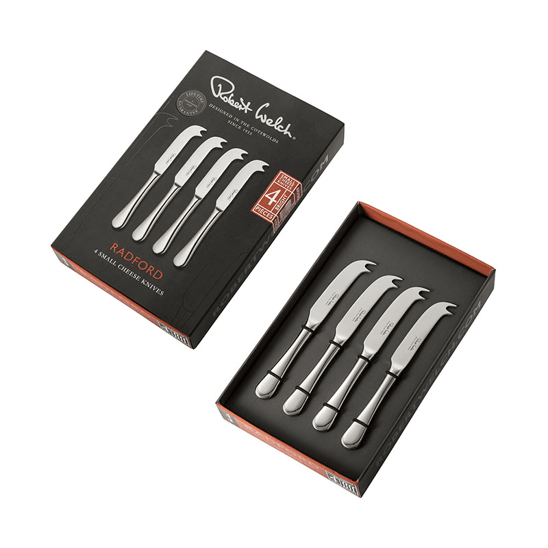 Radford Set of 4 Small Cheese Knife, Stainless Steel