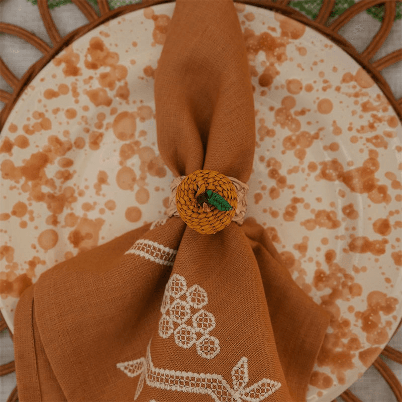 Oranges Set of 4 Napkin Rings