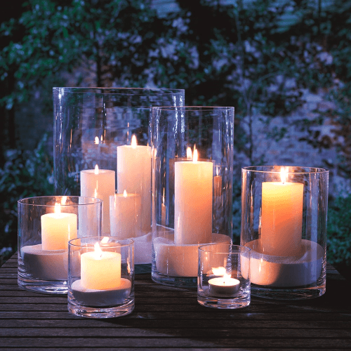 Image showing the Column Vase/candleholder, 40 x 30cm, clear product.