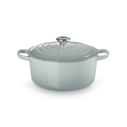 Image showing the Cast Iron Round Casserole, 22cm, Sea Salt product.