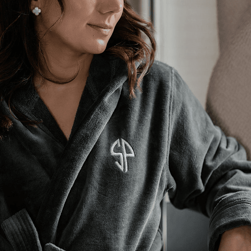 Sati Bath Robe, Large, Grey