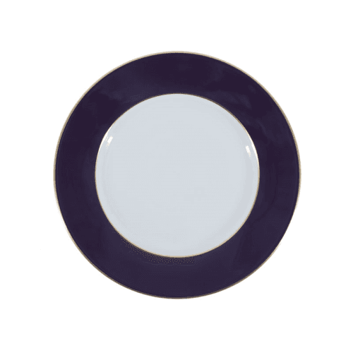 Image showing the Sous Le Soleil Dessert Plate, D22.5cm, Matt Gold Classic Sevres Blue product.