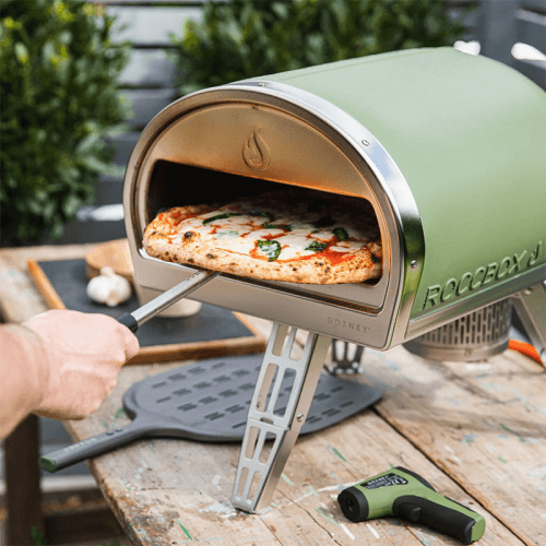 Image showing the Roccbox Portable Pizza Oven, H47cm, Olive product.