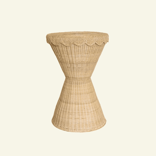 Image showing the Damru Rattan Side Table, Natural product.