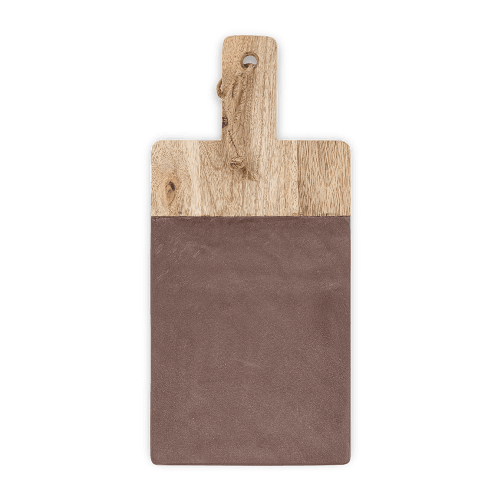 Cassia Mango Wood & Stone Board, 39cm, Natural