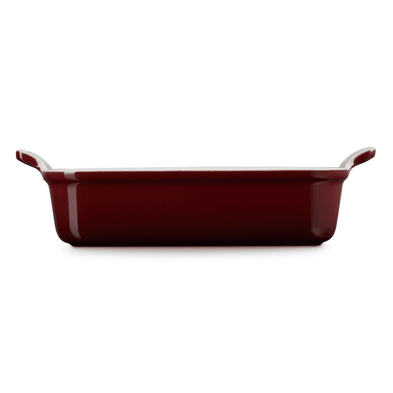 Stoneware Heritage Rectangular Dish, 26cm, Garnet