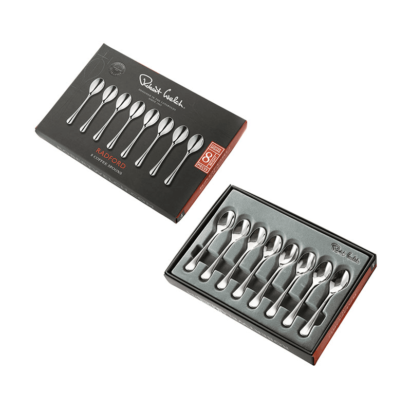 Radford Set of 8 Coffee Spoon, Stainless Steel
