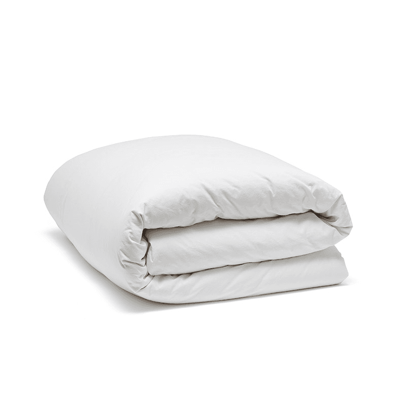 Relaxed Cotton King Size Duvet Cover, Snow