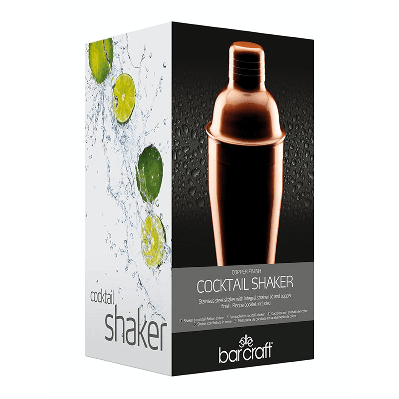Cocktail Shaker, 500ml, Copper Finish