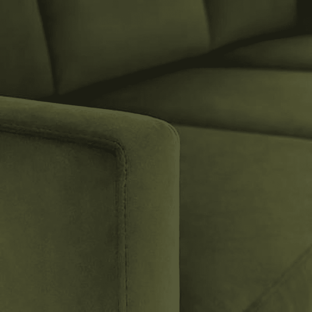 Model 01 3 Seater Velvet Sofa, Vine