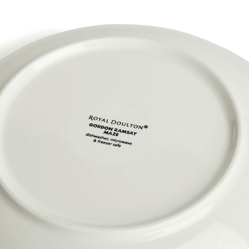 Gordon Ramsay Maze Denim Line Set of 4 Pasta Bowls, D24cm, White