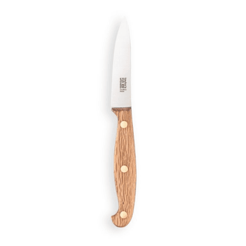 Image showing the Heritage Oak Vegetable Knife, 8cm product.