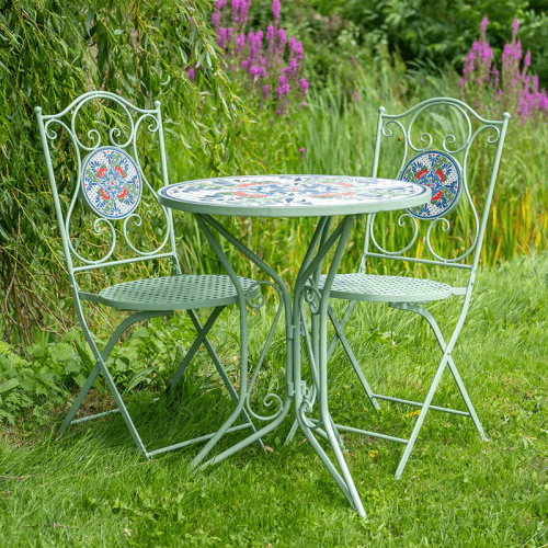 Image showing the Mosaic 3 Piece Bistro Set, Green product.