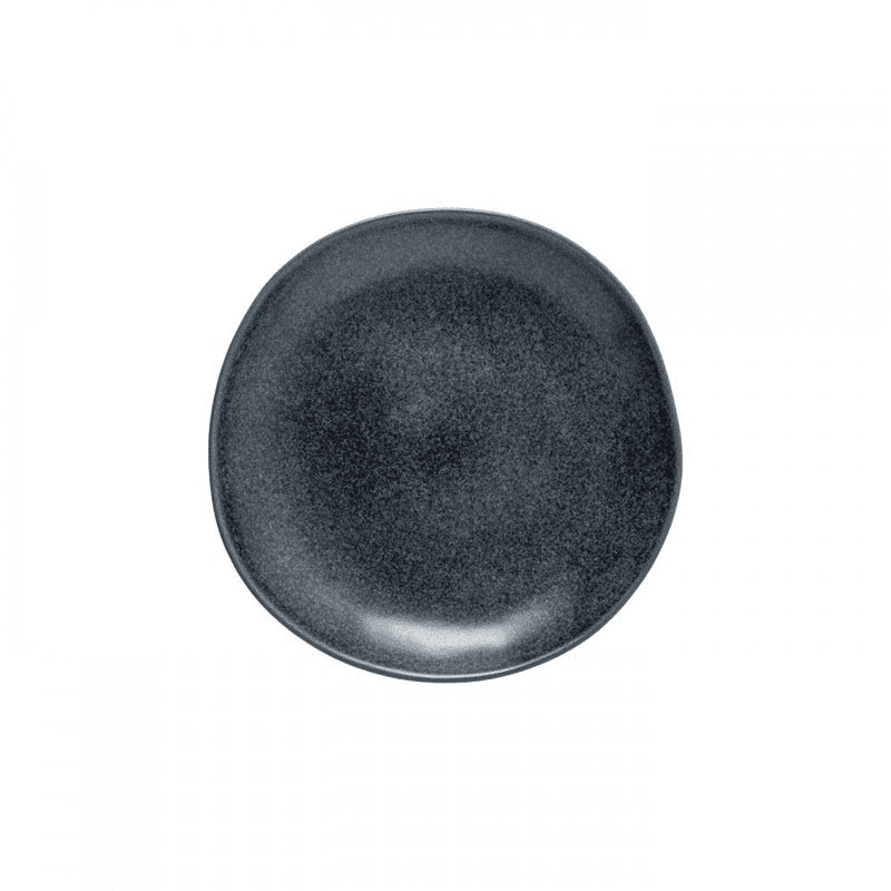 Livia Set of 6 Salad/Dessert Plates, D22cm, Matte Black